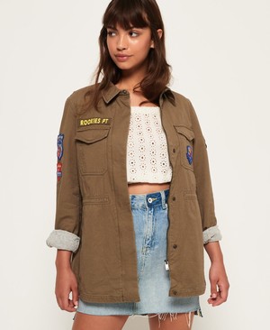 Superdry Rookie Shackett Női Kabát Khaki | SZRNH8176